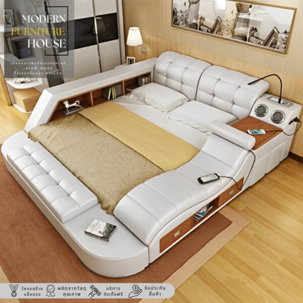 เตียงฟูล ออฟชั่น รุ่นj1,full option bed j1, มาพร้อมกับฟังก์ชั่นการใช้งานที่สะดวกต่อการนอน